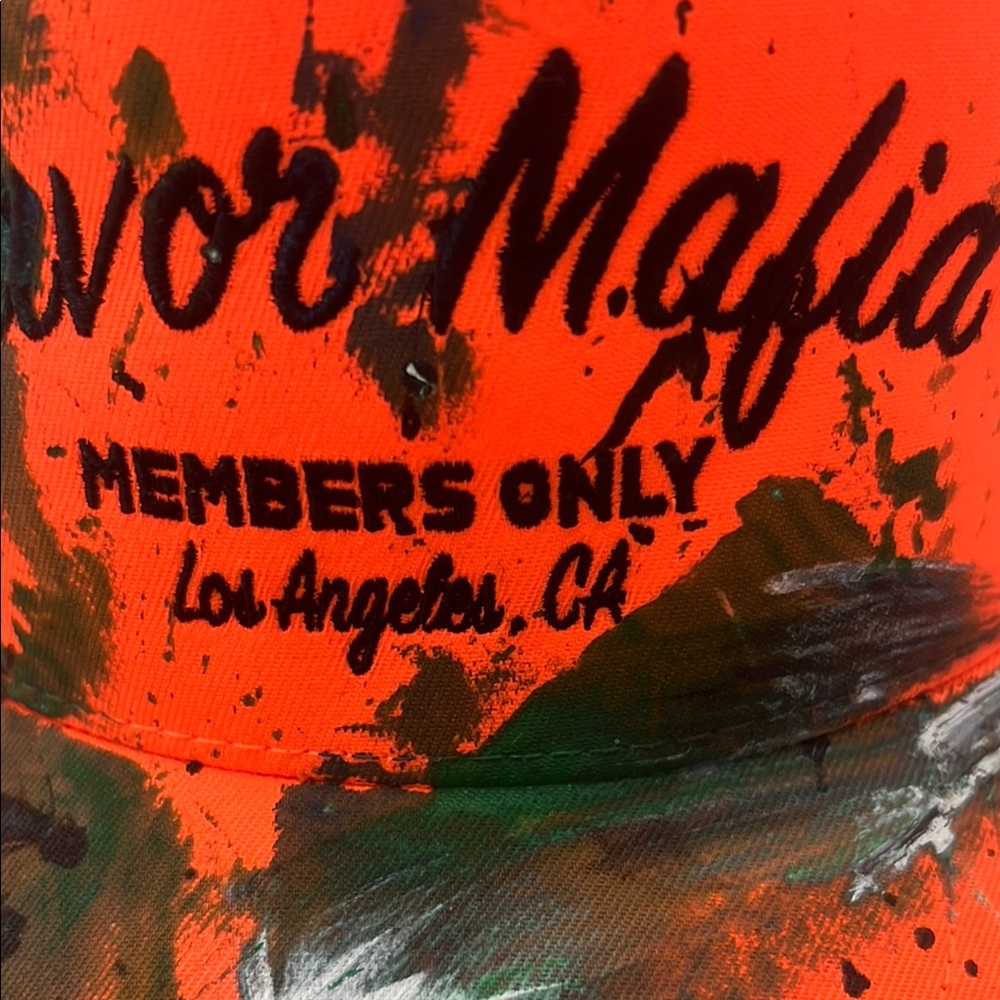 Members Only Vibrant Orange Cap - Picture 2 of 5
